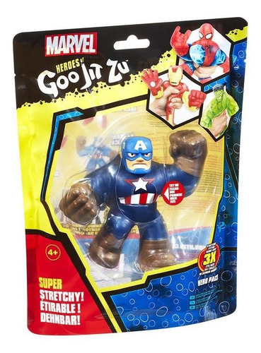 Imagen 3 de 5 de Figura Goojitzu Marvel Capitan America Plástico Bandai