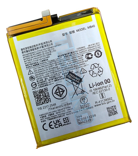 Bata Para Motorola Edge 20 Xt2143 Mb40 100% Original