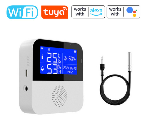 Higrotermómetro Wifi Control Remoto App Alexa For-google