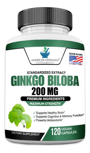 Extracto De Ginkgo Biloba 200 Mg, Extracto Orgnico De Ginkgo