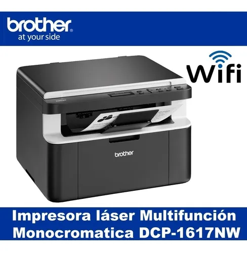 Impresora multifunción monocromática Brother DCP DCP-1617NW con wifi