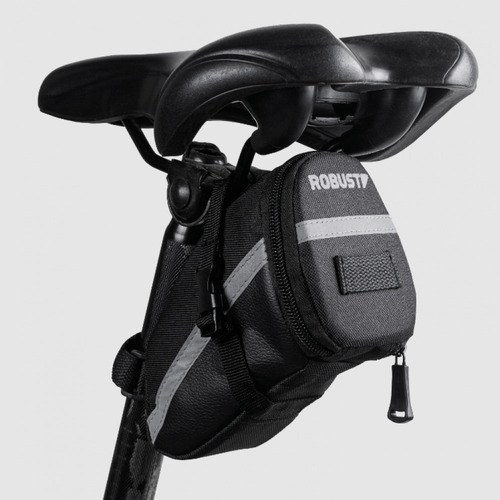 Bolsa De Selim Afunilada Para Bike Bicicleta Mtb E Speed Cor Preto