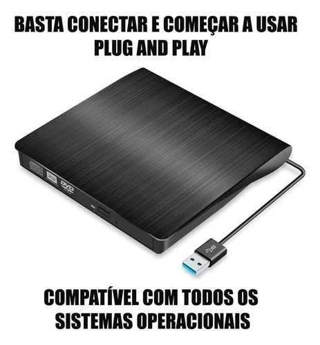 Leitor Gravador Dvd Cd Usb 3.0 Para Acer Aspire 3 A315