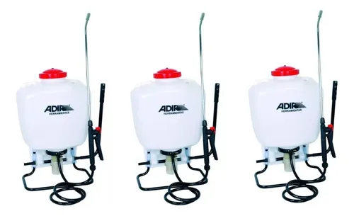 Aspersora Fumigadora Adir 350 Sanitizadora 15 Lts 3 Piezas