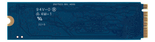Unidade Sólida Ssd Kingston Snv2s/1000g Nvme Pcie 4.0 De 1 Tb M.2 Cor Azul Azul