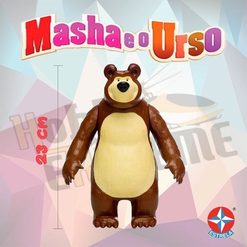 Masha E O Urso Conjunto Super Massa Boneco Urso - Estrela
