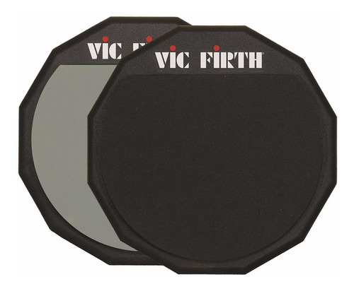 Vic Firth Goma Pad Practica Doble Lado 12 Pulgadas Pad12d Color Negro