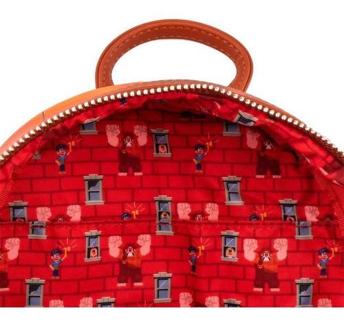 Disney Mochila Loungefly Ralph El Demoledor Cosplay 2022 Color Coral Claro