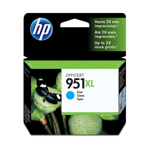 Tinta Hp De Alta Capacidad 951xl - Cyan (1,500 Pag)