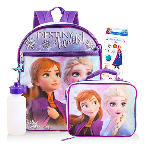 Juego De Mochilas Disney Frozen Para Niñas, 5 Piezas Deluxe