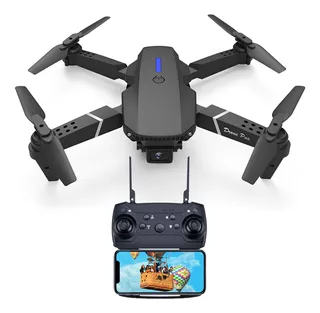 Drone Con Control Remoto Par De Camara 4k +2 Baterias