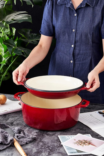 Olla De Horno Holandés De Hierro Fundido De Hierro Fundido D