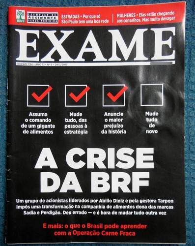 Revista Exame 1134 - 29/03/2017 A Crise Da Brf