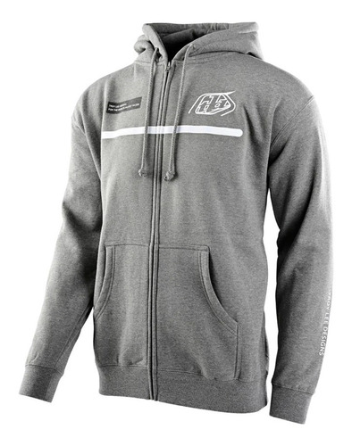 Sudadera Troy Lee Designs Lines Zip Up Hoodie Gunmetal Heath