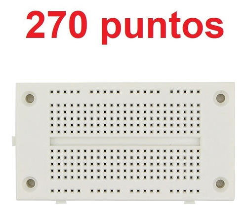 Protoboard Pequeña 270 Puntos Robotica Arduino 83x44mm