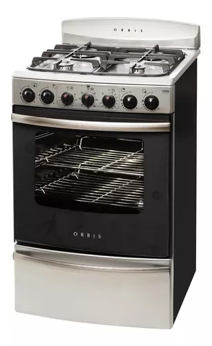 Cocina Gas Horno Electrico Orbis A Inox 55cm 96eaco Oferta