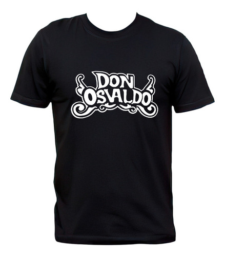 Remera Don Osvaldo Logo Rock Nacional 100% Algodón