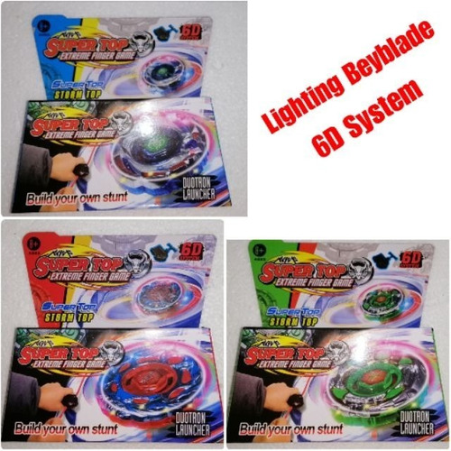 Imagen 3 de 4 de Bleyblei Beyblade Con Lanzador Y Luz Juguete Trompos Niño