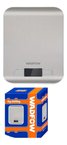 Balanza De Cocina Digital 5 Kg Wadfow Wdfwke2503 Capacidad Máxima 5000 G Color Plateado