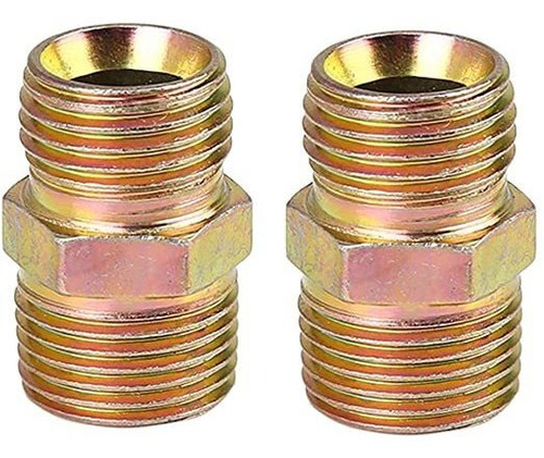 X Autohaux 2pcs 3/8 Pulgada Npt A M16 X 1,5 Mm Macho Metal M