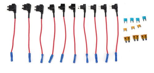 Paquete De 10 Adaptadores De Fusibles Para Coche, 12 V, Mult