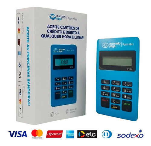 Imagem 3 de 3 de Maquina De Cartão-promoção Point Mini D 150 Mercado Pago