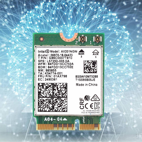 Tarjeta Wi-fi Ax201ngw, Wifi 6e M.2 Portátil 2.4 Gbps 802.11