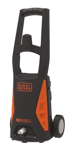Imagem 1 de 2 de Lavadora de alta pressão Black+Decker PW1370TDL laranja e preta com 100bar de pressão máxima 127V