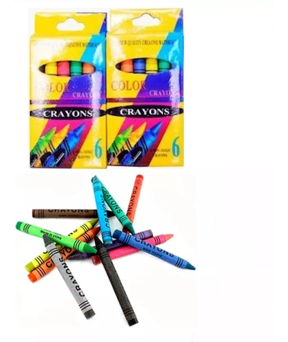  24 Crayola Crayon Fiesta Piñata Bolo Premio Regalo Cumpleañ