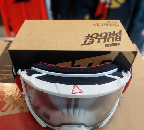 Imagen 4 de 4 de Antiparras Leatt Mx Velocity 4.5 Royal Claro 83% -allmoto