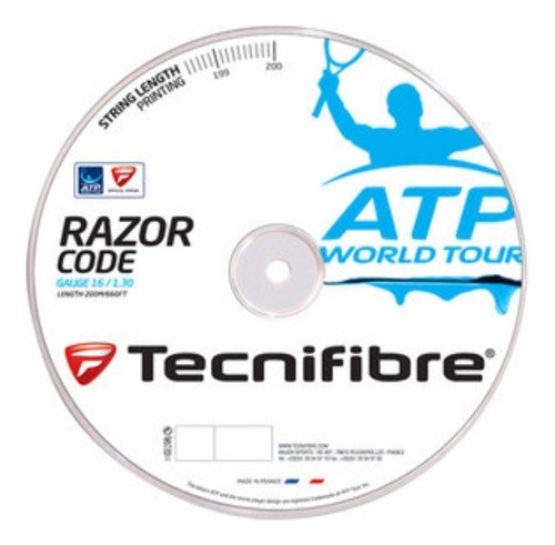 Tecnifibre Razor Code - Cuerda Tenis X 200m - 1.30/16