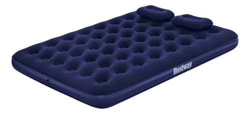 Colchon Inflable Doble 203x152x22cm + Inflador + 2 Almohadas