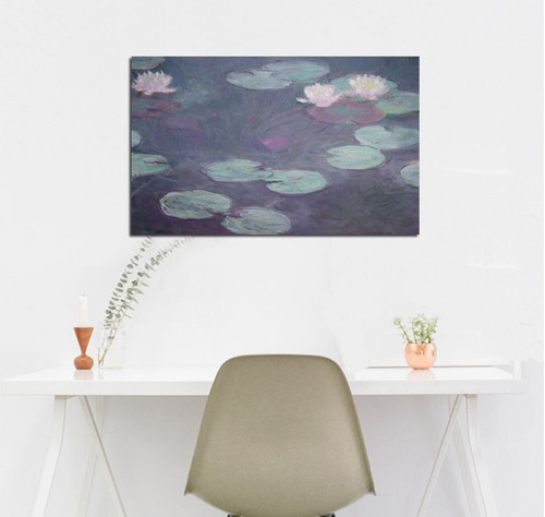 Vinilo Decorativo 50x75cm Claude Monet Pink Water
