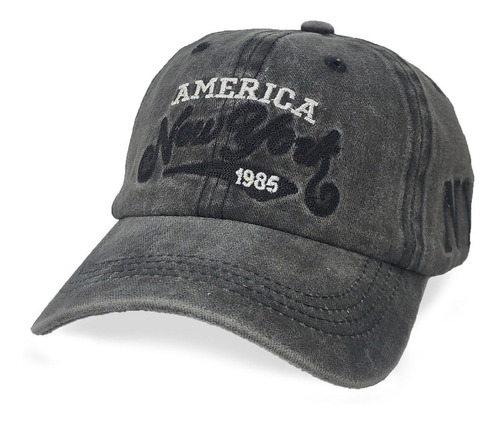 Gorra Vintage Niños Visera Algodón Bordada America New York