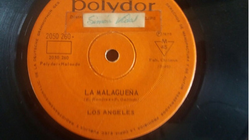 Vinilo Single De  Los Ángeles  La Malagueña  ( G144
