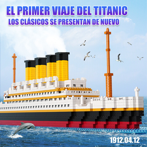 Mini Bloques Titanic Escala Coleccionable Armable Plástico