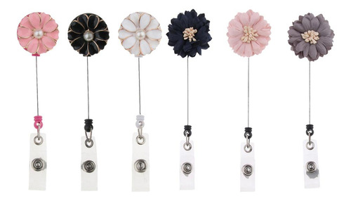 6 Piezas De Insignia De Identificación De Flores, Clave