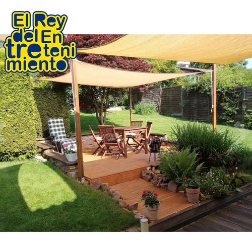 Lona Toldo Vela Rectangular Filtro Uv 3x4m Sombra El Rey