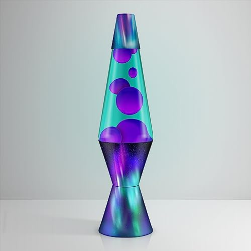 Lámpara Lava Original Aurora Borealis Púrpura 14,5 Con Base