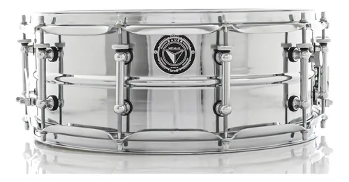 Caixa Bauer Steel Shell 14x5,5¨ Tcm39 Com Canoas Tube Lugs Caixa Bauer Steel Shell 14x5,5¨ Tcm39 Com Canoas Tube Lugs