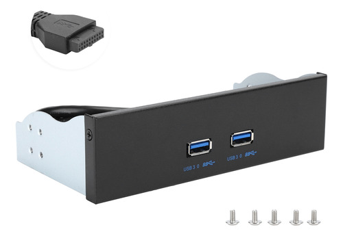 Porta Dupla Usb 3.0 Do Painel Frontal De 19 Pinos/20 Pinos P