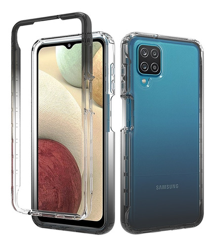 Funda 2 En 1 Rudo Para Modelos Samsung Bicolor Transparente