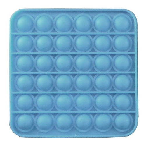 Imagem 2 de 3 de Pop It Fidget Toys Brinquedo Anti Stress Quadrado Azul