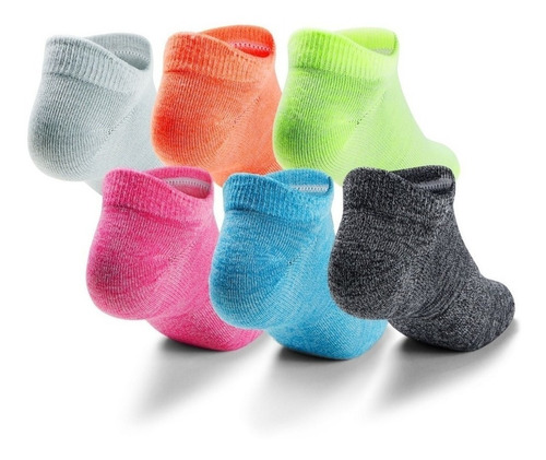 Imagen 2 de 2 de Calcetines Corto Mujer Under Armour Pack X6 Originales Nuevo