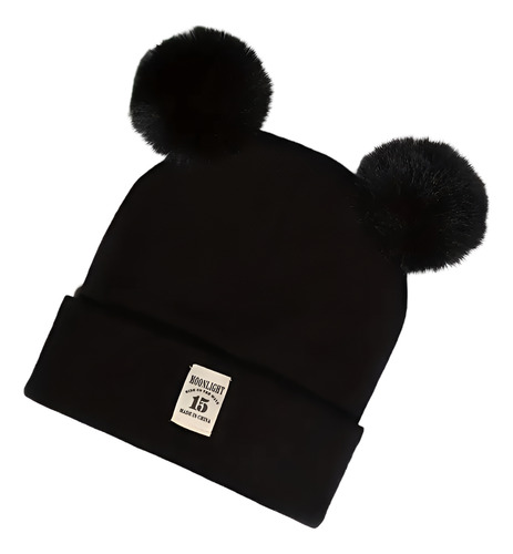 Gorro De Invierno Con Pompones Para Niños