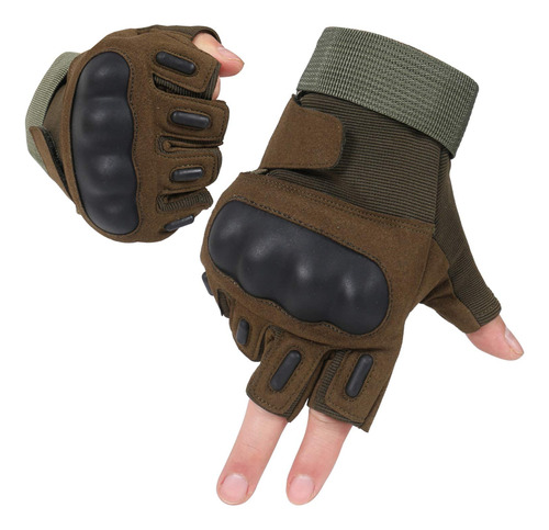 Hikeman Guantes De Ciclismo De Medio Dedo, Guantes De Goma D