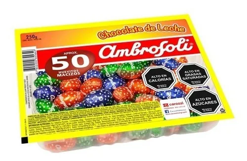 Huevos De Pascua - Bandeja De 50 Huevitos Macizos Ambrosoli