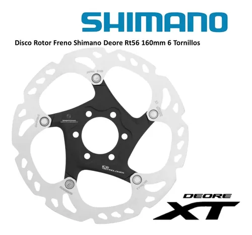 Disco De Freno Shimano Xt Rt86 Rotor 160 Mm 6 Tornillos Mtb