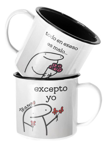 Taza Enlozada Lechera Todo En Exceso Es Malo Excepto Yo