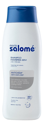 Shampoo Hombres 2en1 Anticaída 400ml Mar - mL a $77